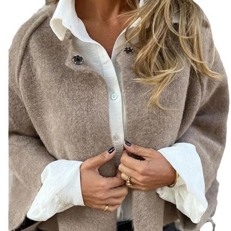 Cecile | Manteau court à manches évasées