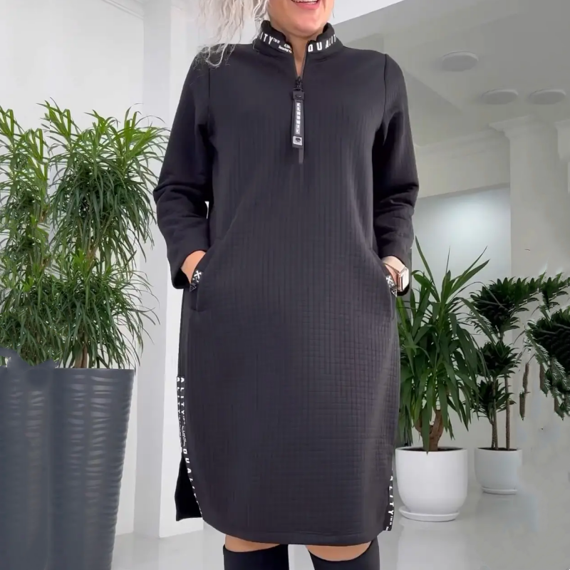 Robe midi décontractée oversize pour femmes - Projet Paris - Style ample et confortable