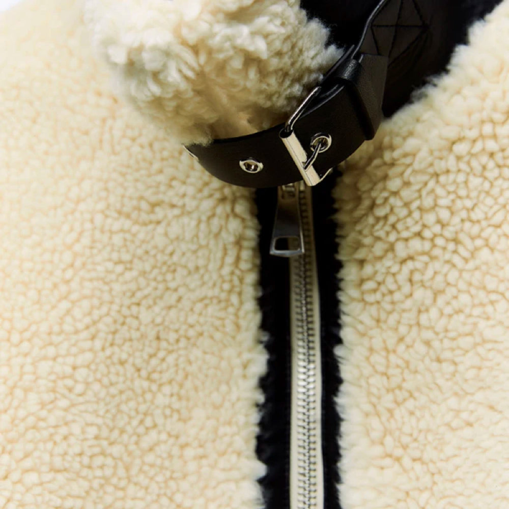 Karla - manteau d'hiver en peluche chic