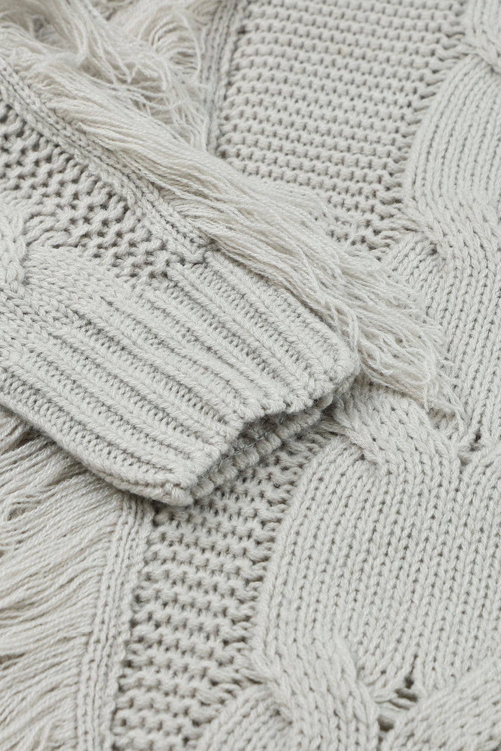 Robe pull twist avec franges - Projet Paris - Élégance décontractée