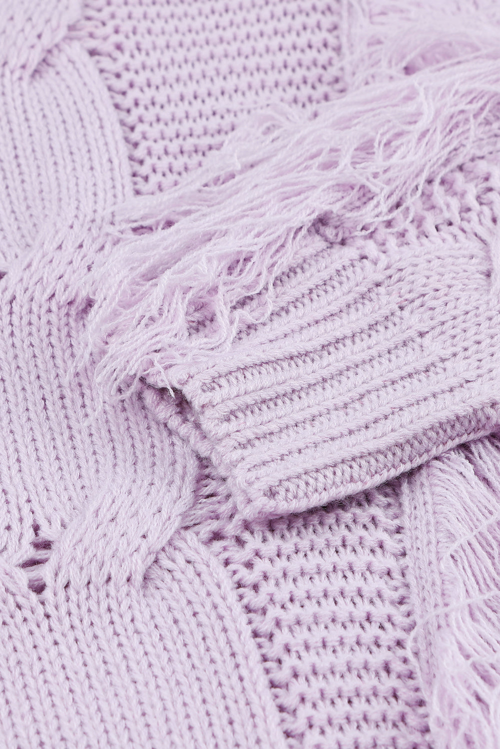 Robe pull twist avec franges - Projet Paris - Élégance décontractée