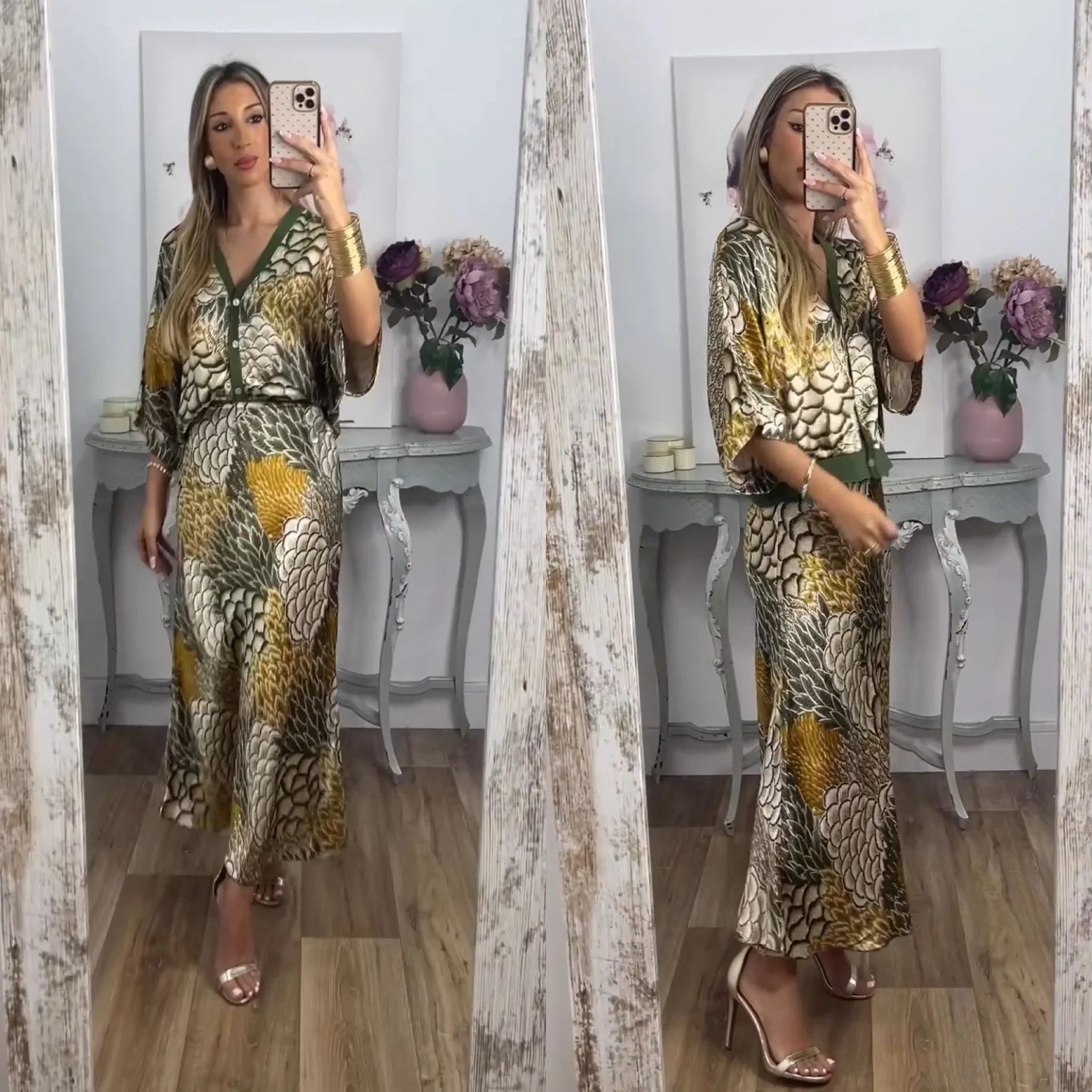 Ensemble 2 pièces - Blouse et jupe - Projet Paris - Élégant - Idéal pour les occasions spéciales