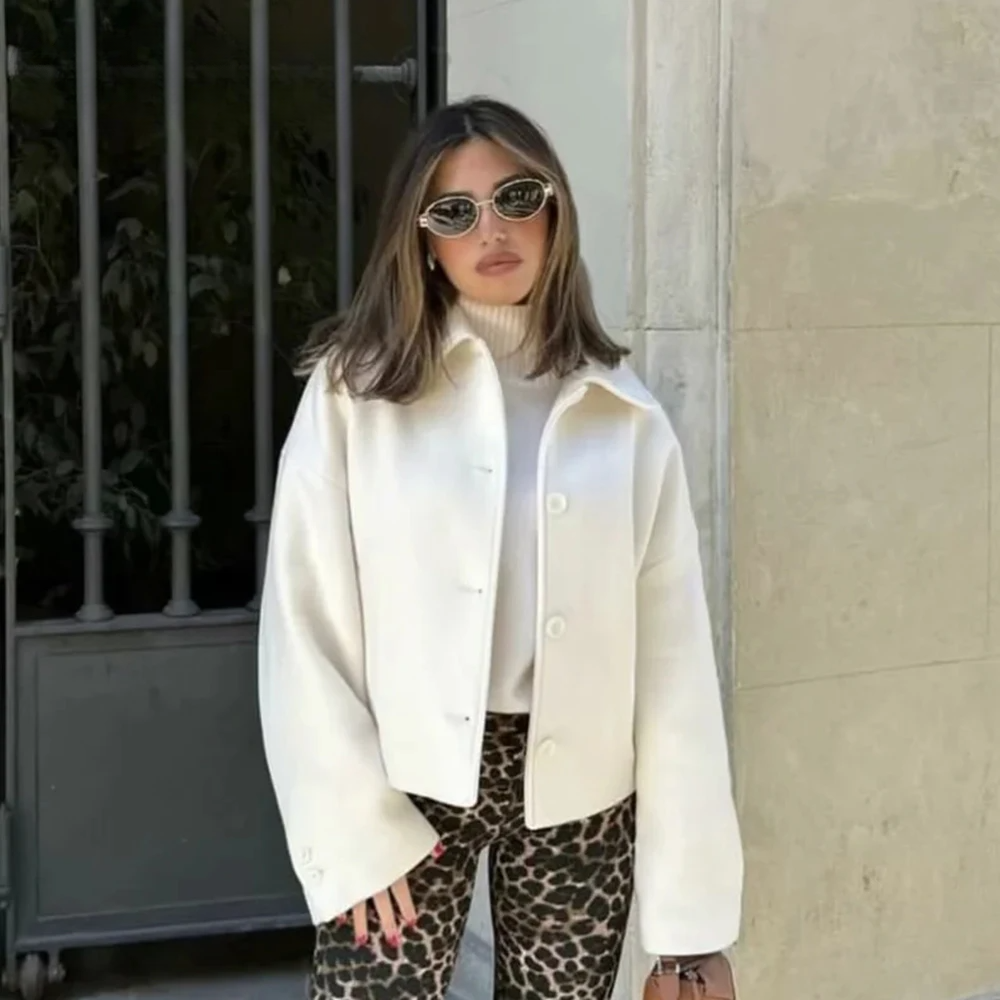 Camille - Élégante doudoune à col vintage