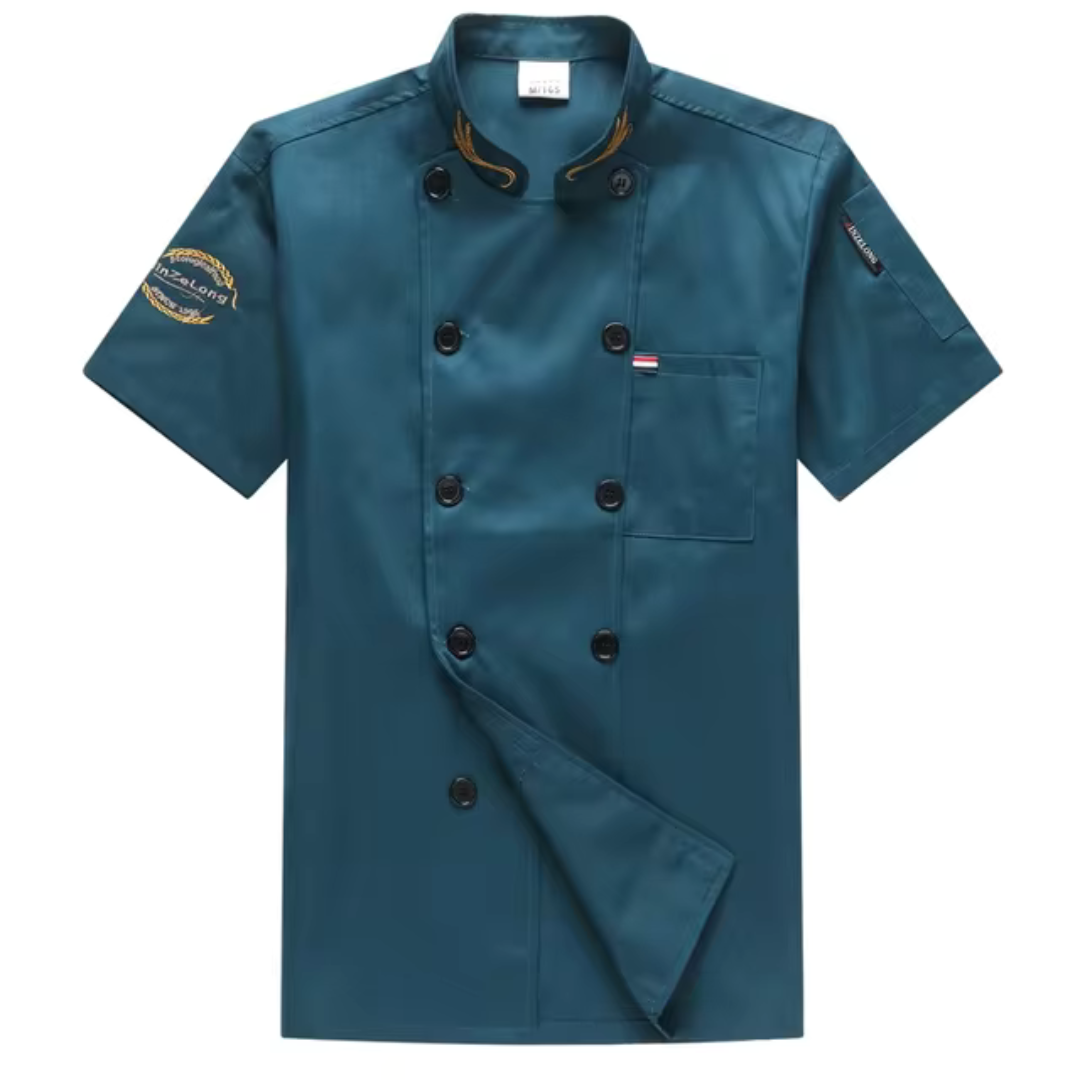 Maya - Uniform de Chef à Manches Courtes pour Homme - Vêtement de Travail