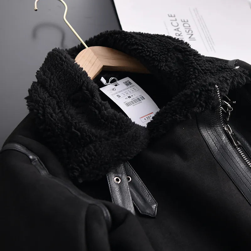 Manteau d'hiver Olivia Suede - Chaud et élégant