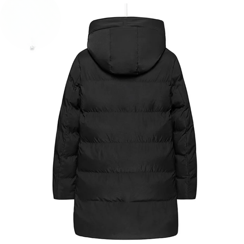 Achille | Manteau d’Hiver Long pour Homme avec Capuche et Doublure Chaude