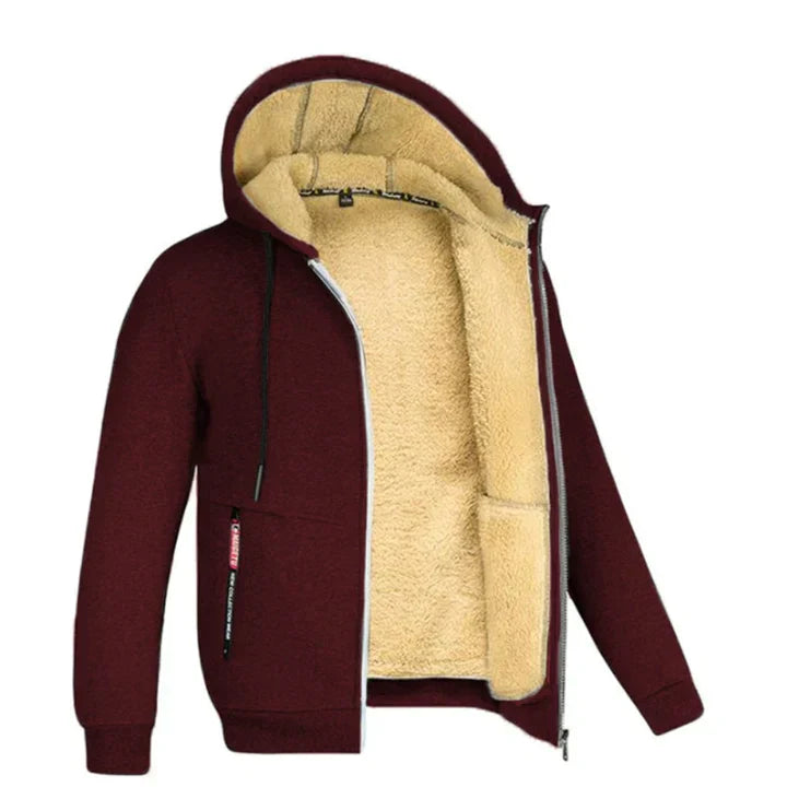 TOMMY - Sweat à Capuche Zippé en Fleece