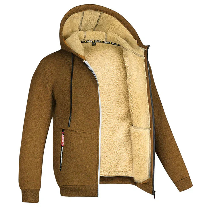 TOMMY - Sweat à Capuche Zippé en Fleece