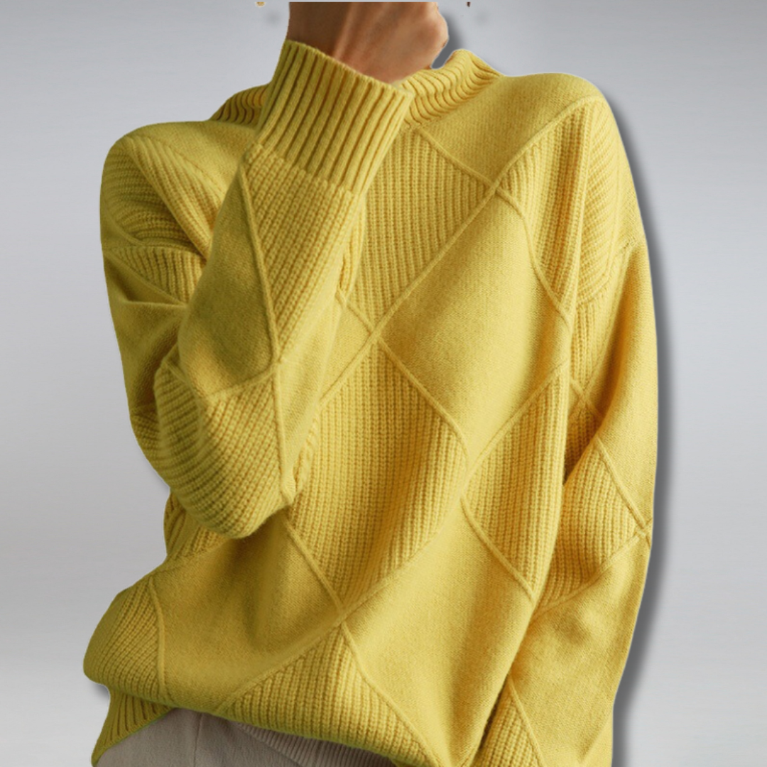 Amalia | Pull à col roulé en cachemire doux