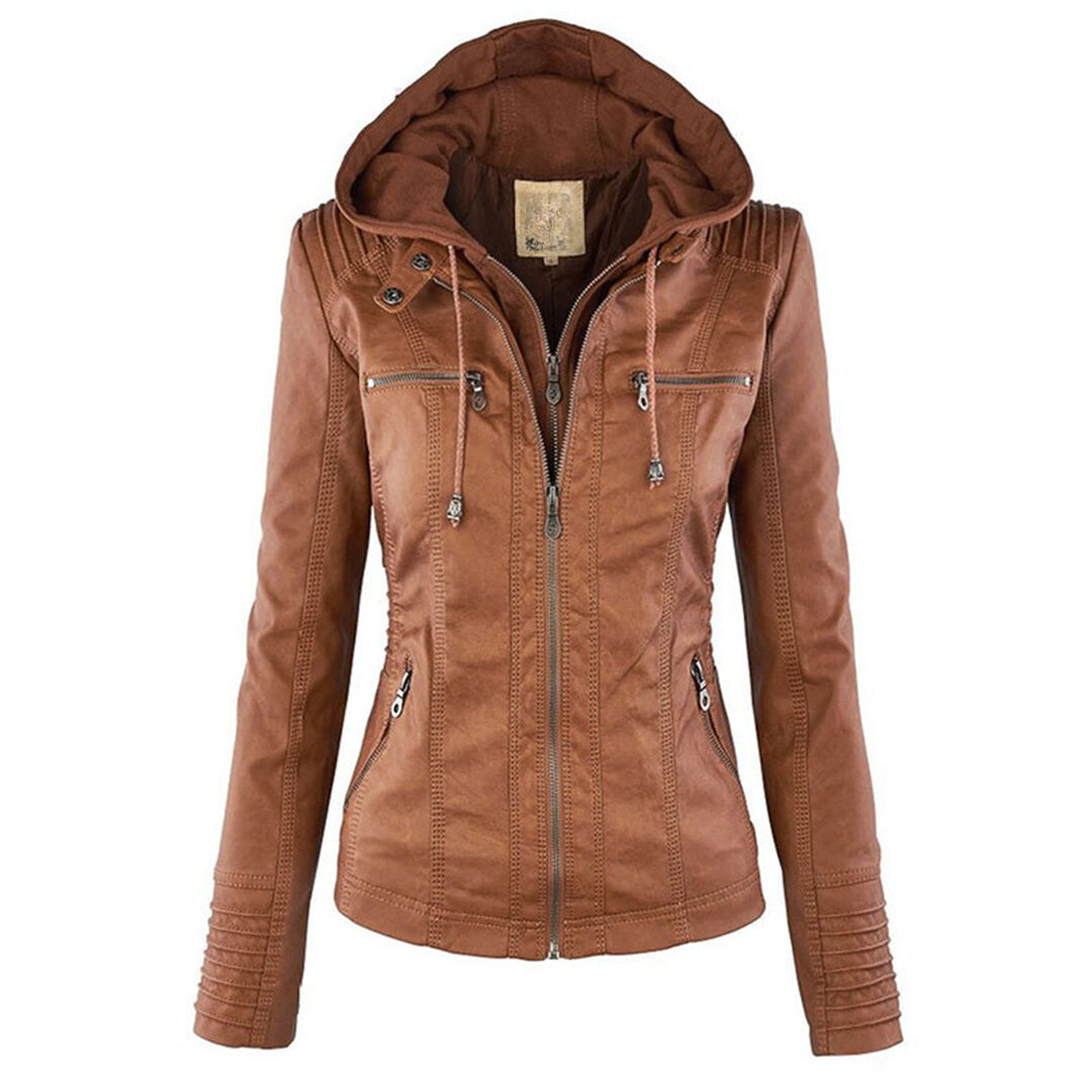 Veste d'hiver pour femmes avec capuche