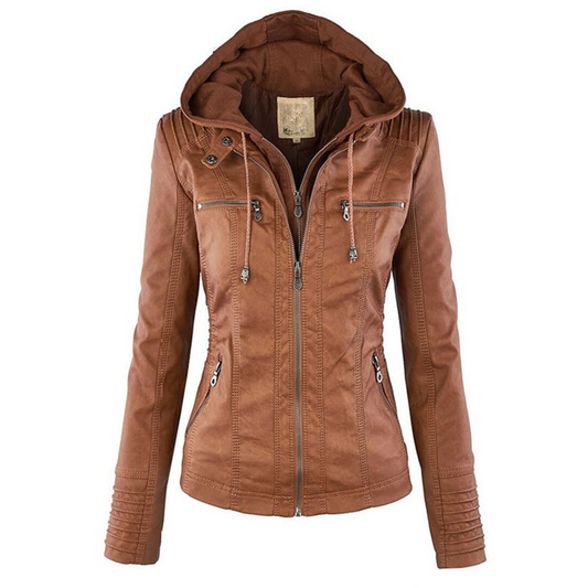 Veste d'hiver pour femmes avec capuche