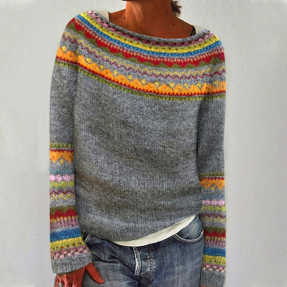 Silvia | Pull rétro d'automne