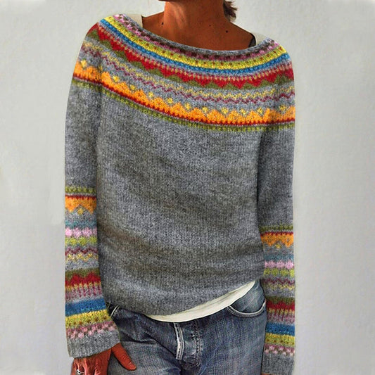 Silvia | Pull rétro d'automne