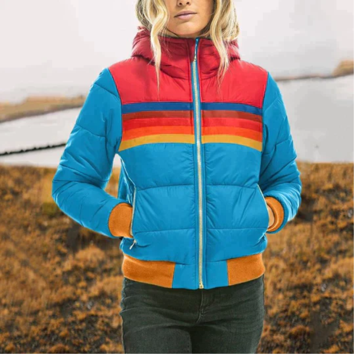 Pull d'hiver coloré