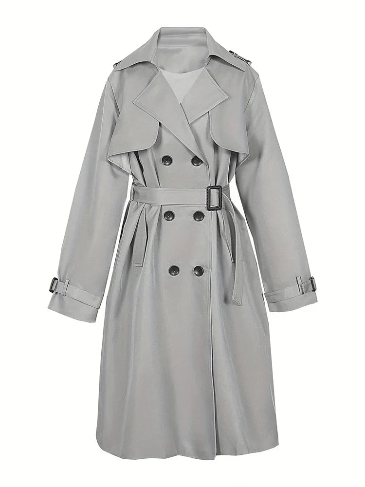 Lily - trench-coat élégant avec double rangée de boutons