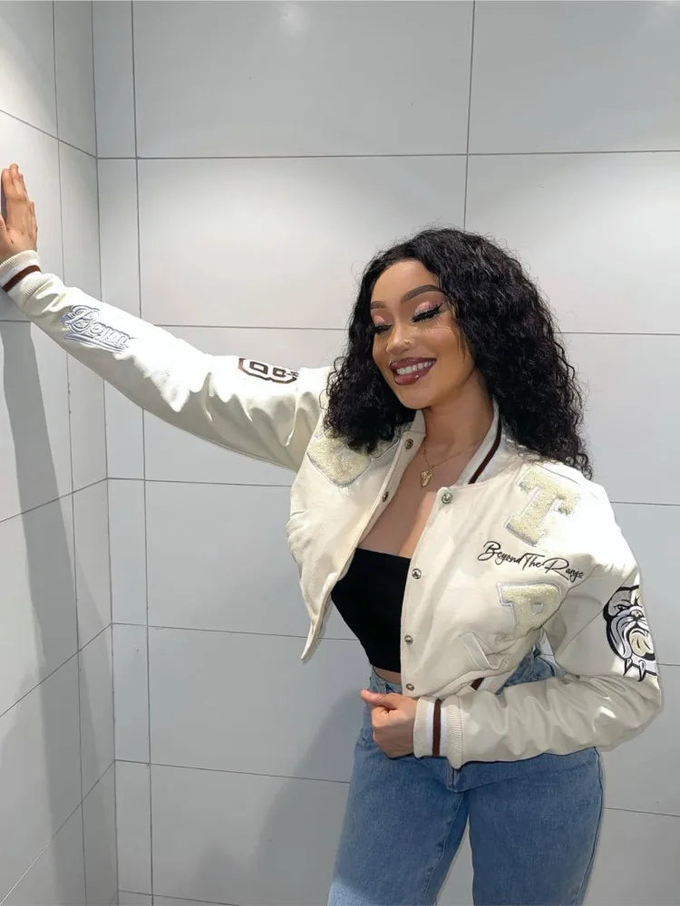 Sophie - Veste croisée imprimée à manches longues