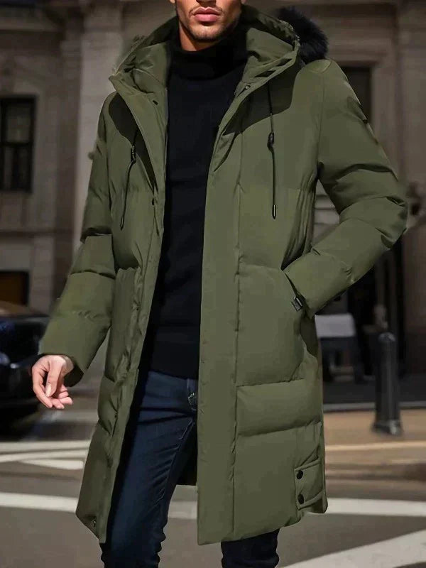 Veste d'hiver avec doublure épaisse pour hommes