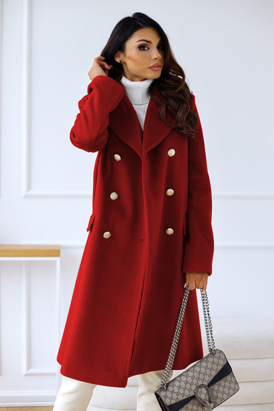Manteau double boutonnage