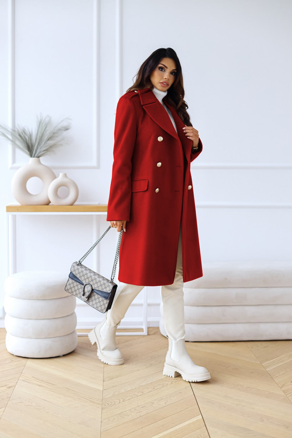 Manteau double boutonnage