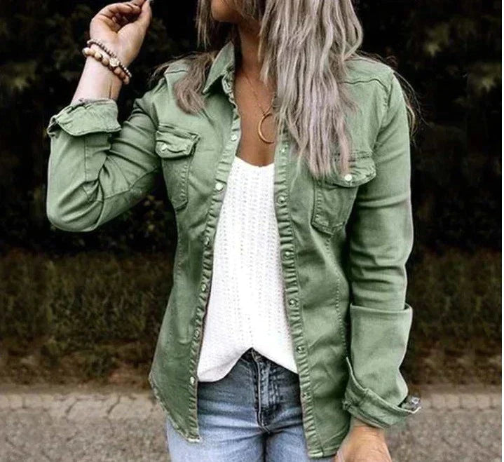 Nova - veste souple en denim décontractée