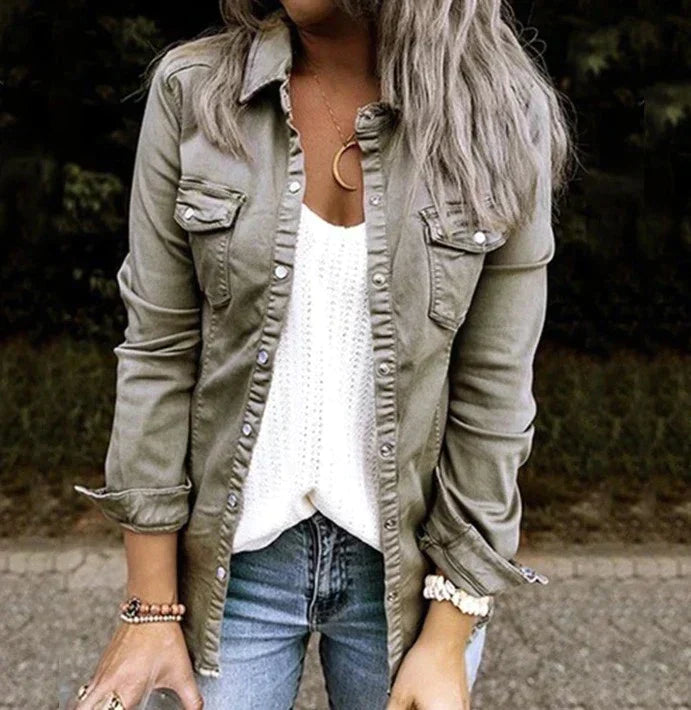 Nova - veste souple en denim décontractée