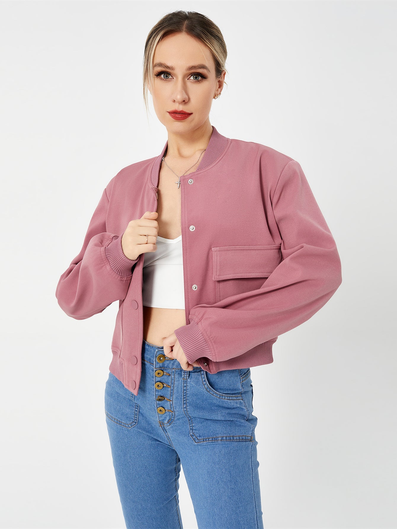 Veste bombardier fine pour femme