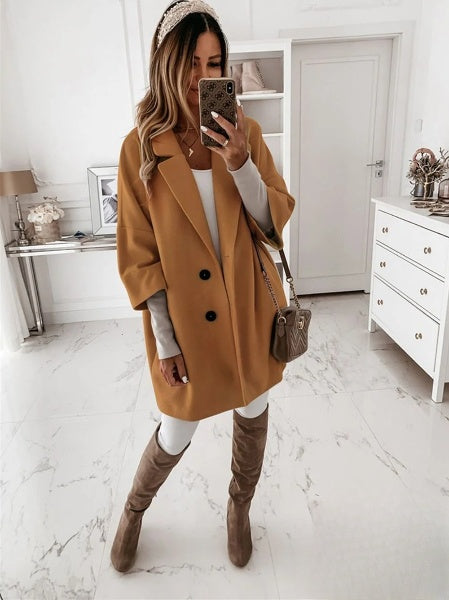 Veste à boutons classique pour femmes