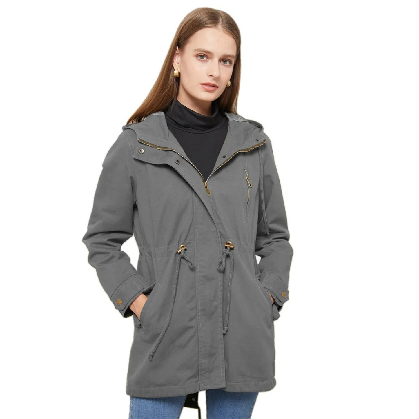 Carolina - veste coupe-vent décontractée avec capuche