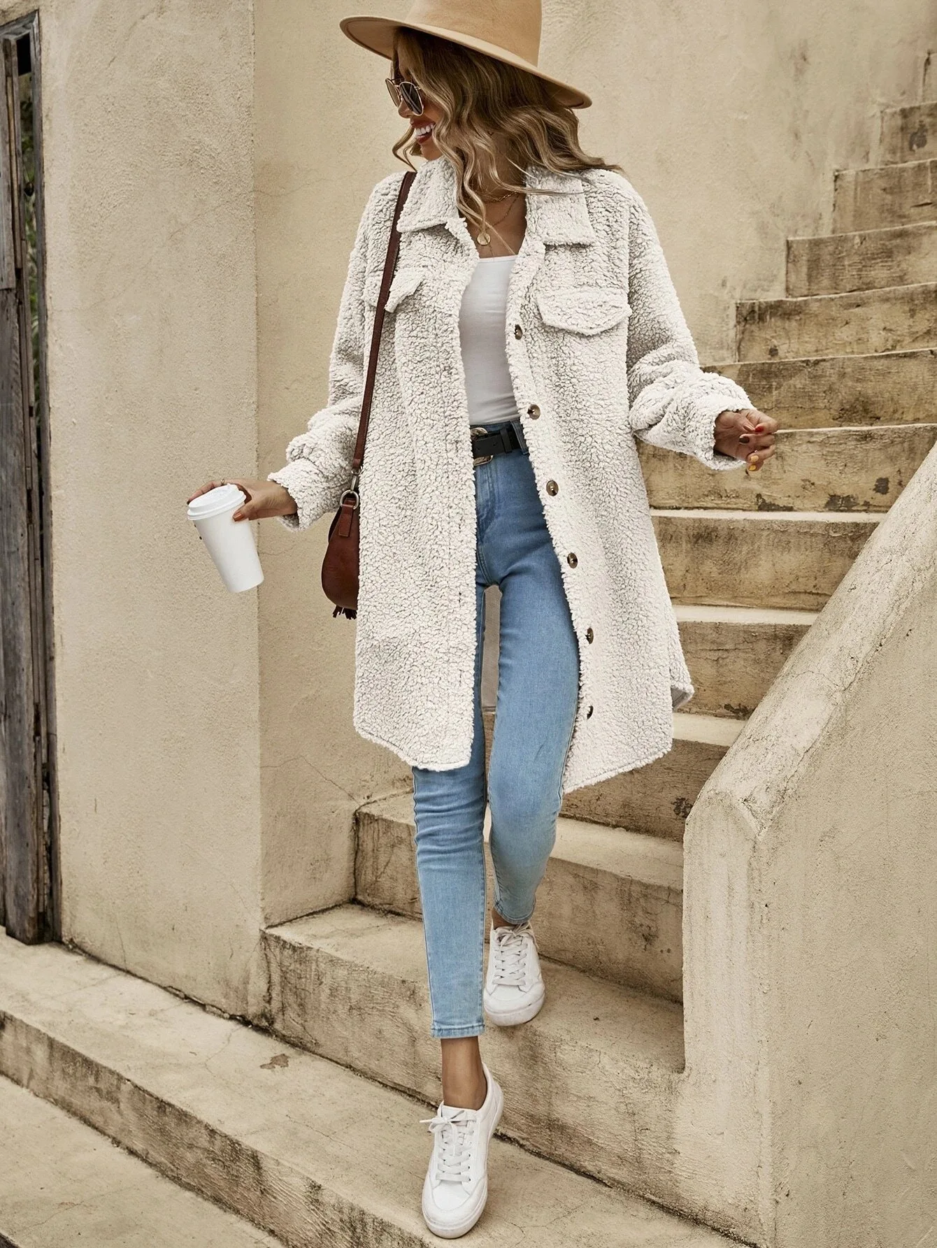 Confortable gilet long pour femmes