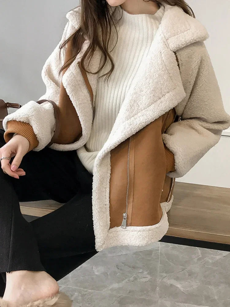 Manteau d'hiver vintage pour femmes