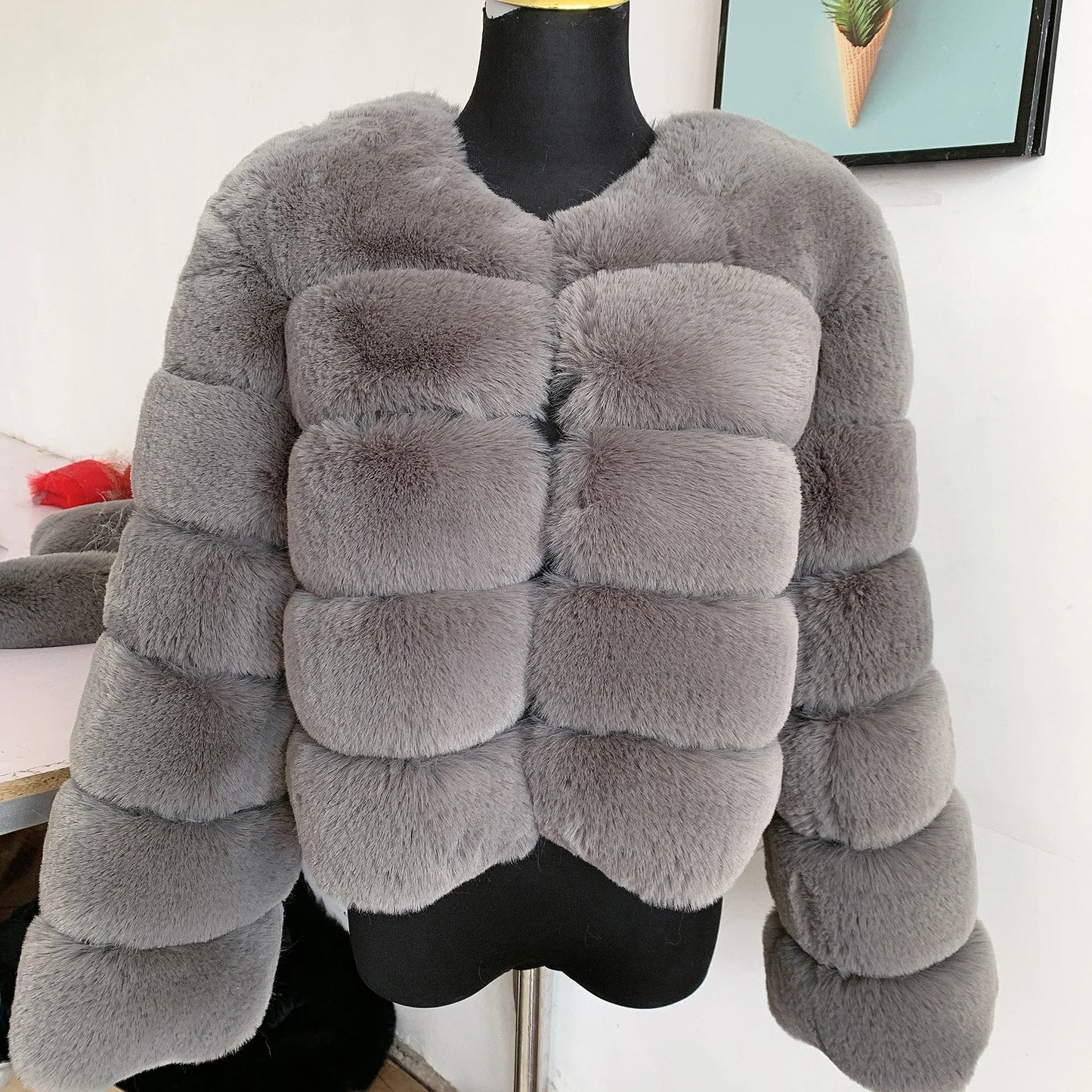 Manteau d'hiver élégant et chaud pour femmes