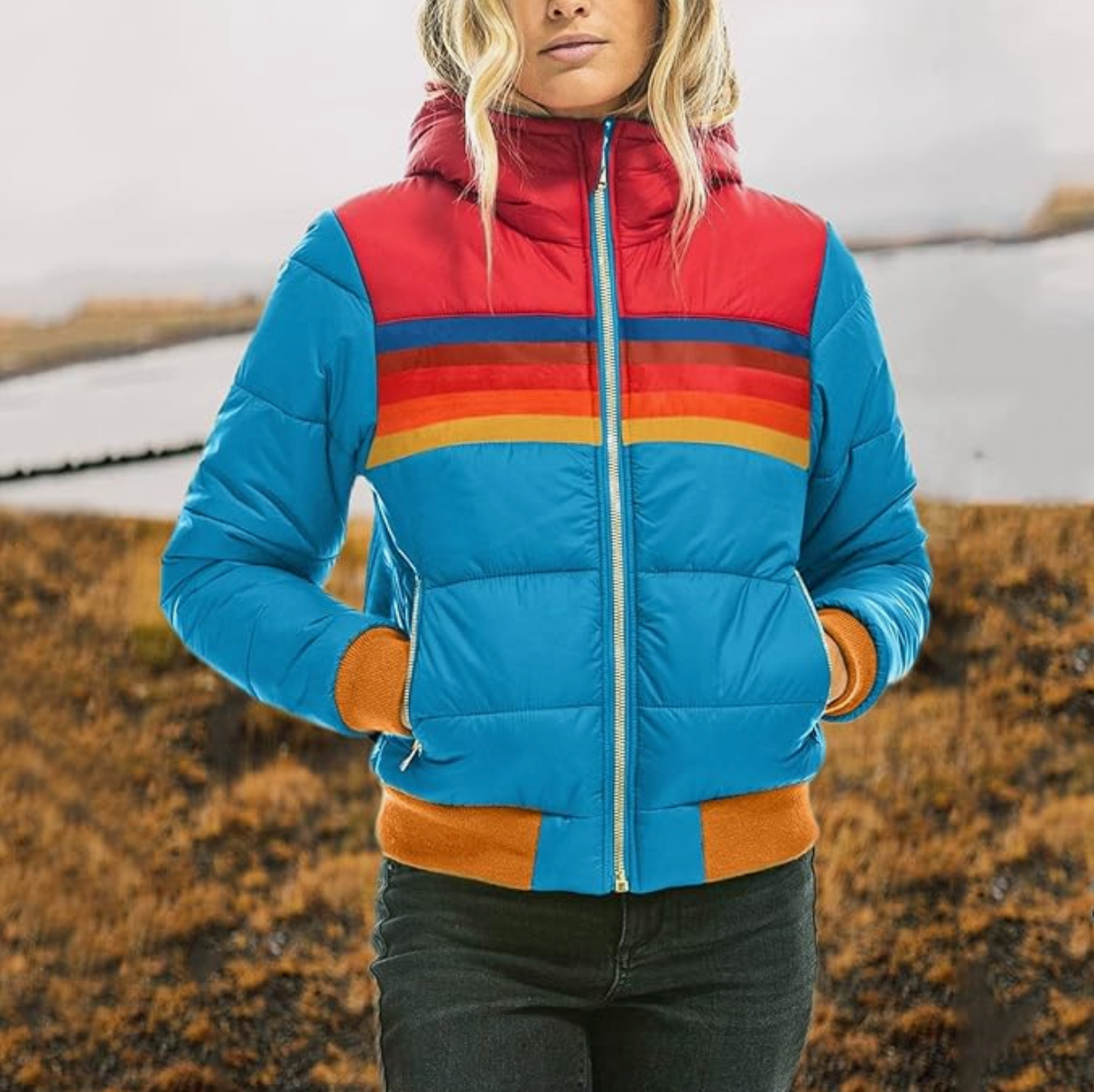 Veste à capuche rétro