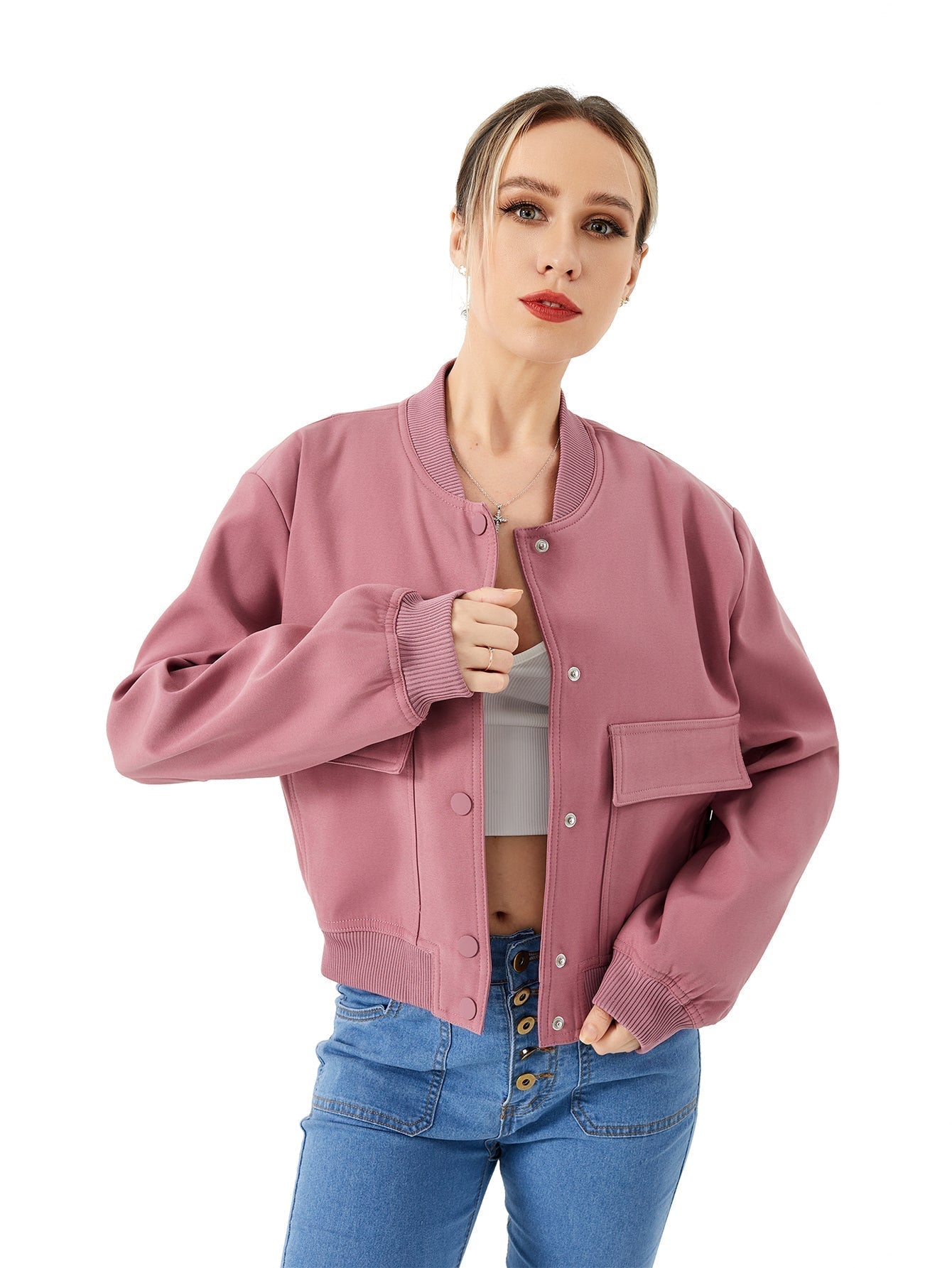 Veste bombardier fine pour femme