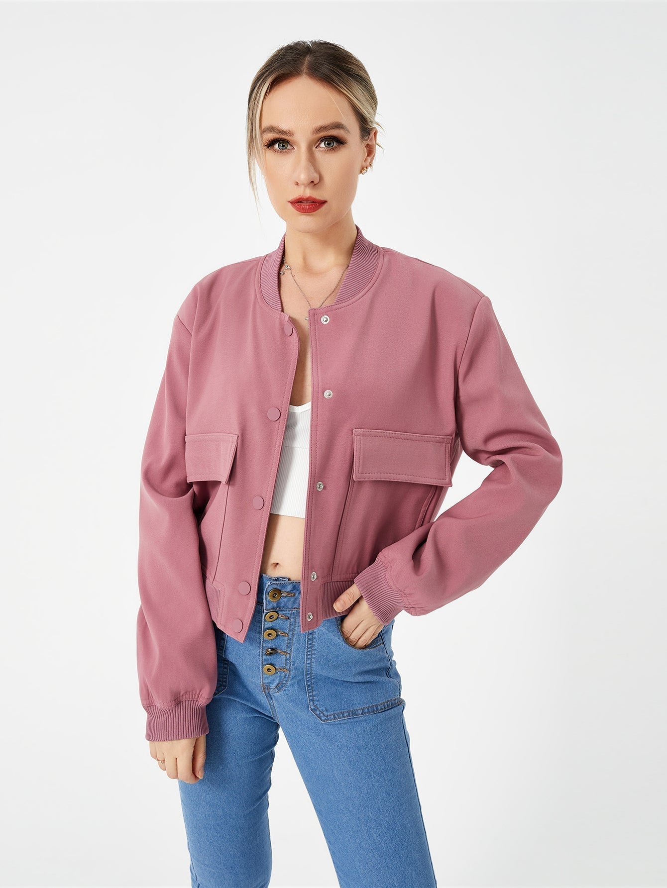 Veste bombardier fine pour femme