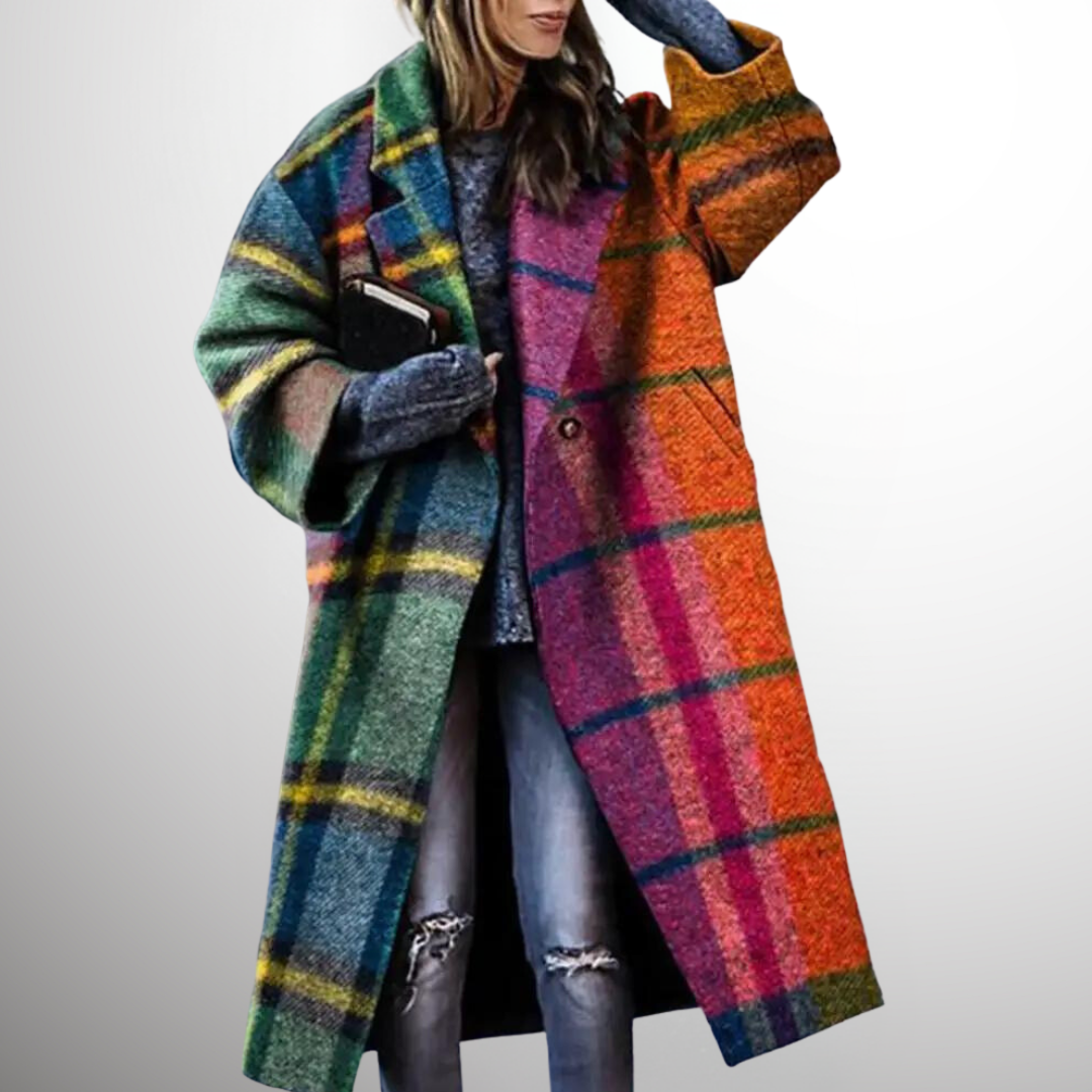 Amari - manteau long élégamment imprimé
