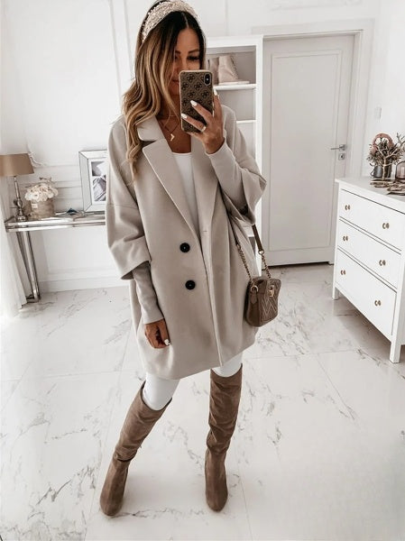 Veste à boutons classique pour femmes