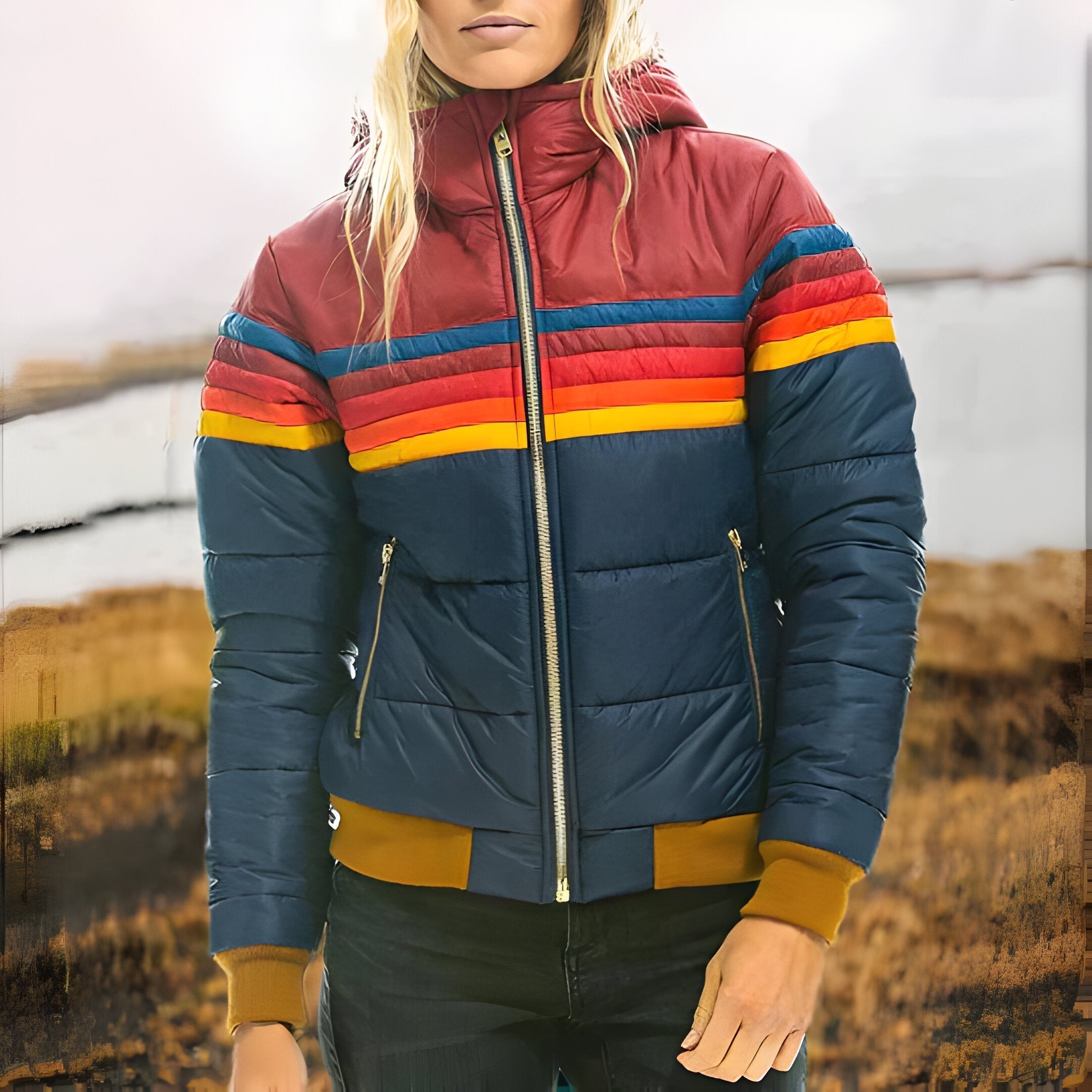 Veste à capuche rétro