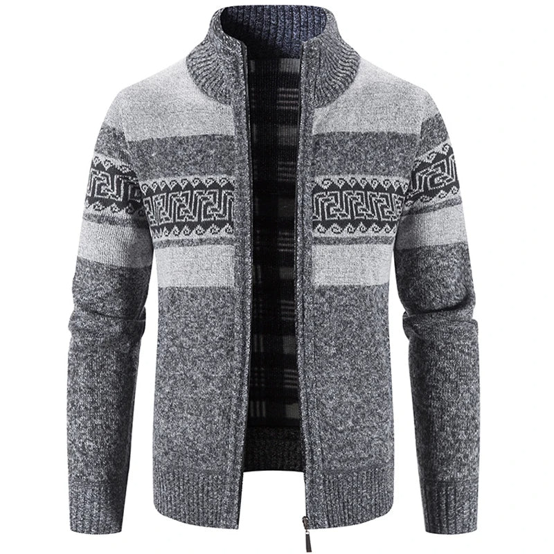 Victor Autumn Breeze Cardigan - Tricoté pour un look hivernal glacial