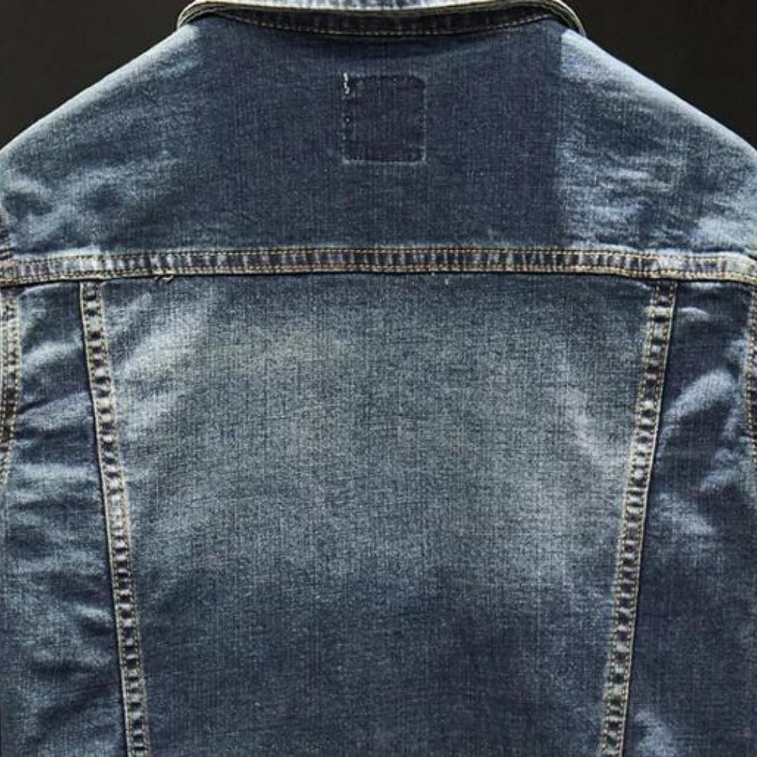 Elio - Veste Vintage Patchwork en Jean - Style et Intemporalité