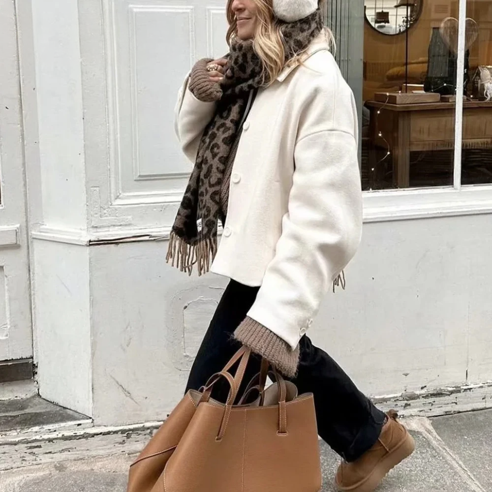 Camille - Élégante doudoune à col vintage
