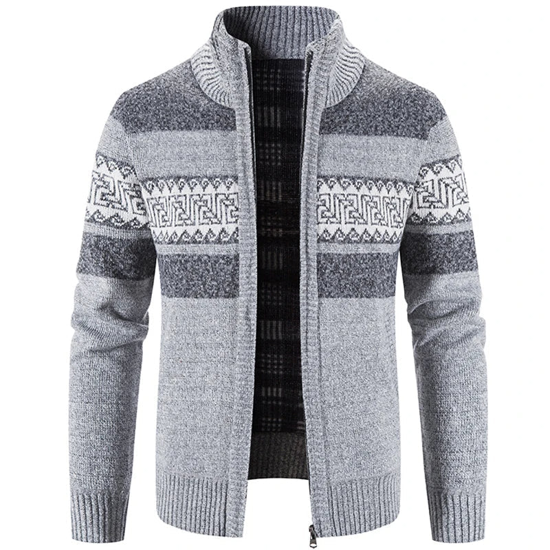 Victor Autumn Breeze Cardigan - Tricoté pour un look hivernal glacial