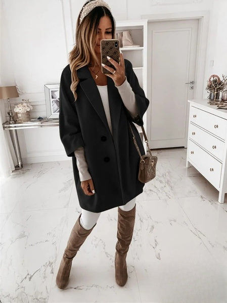 Veste à boutons classique pour femmes
