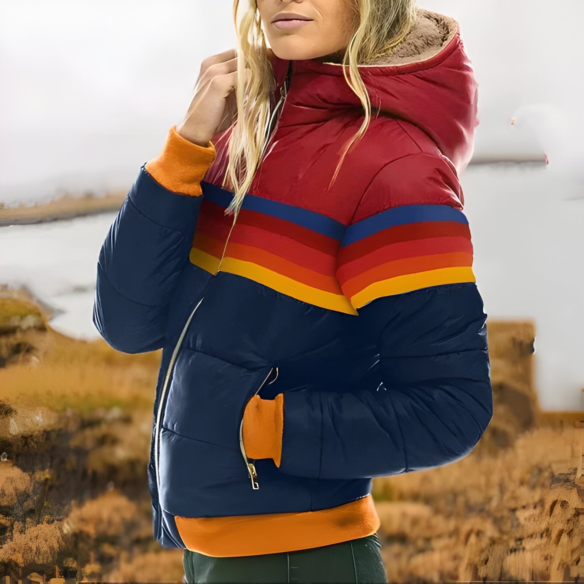 Veste à capuche rétro