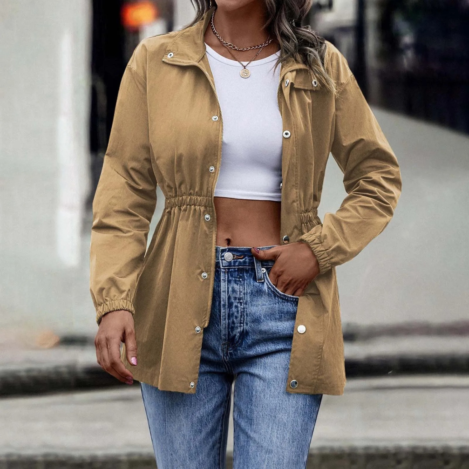 Carla - manteau d'été vintage à la mode
