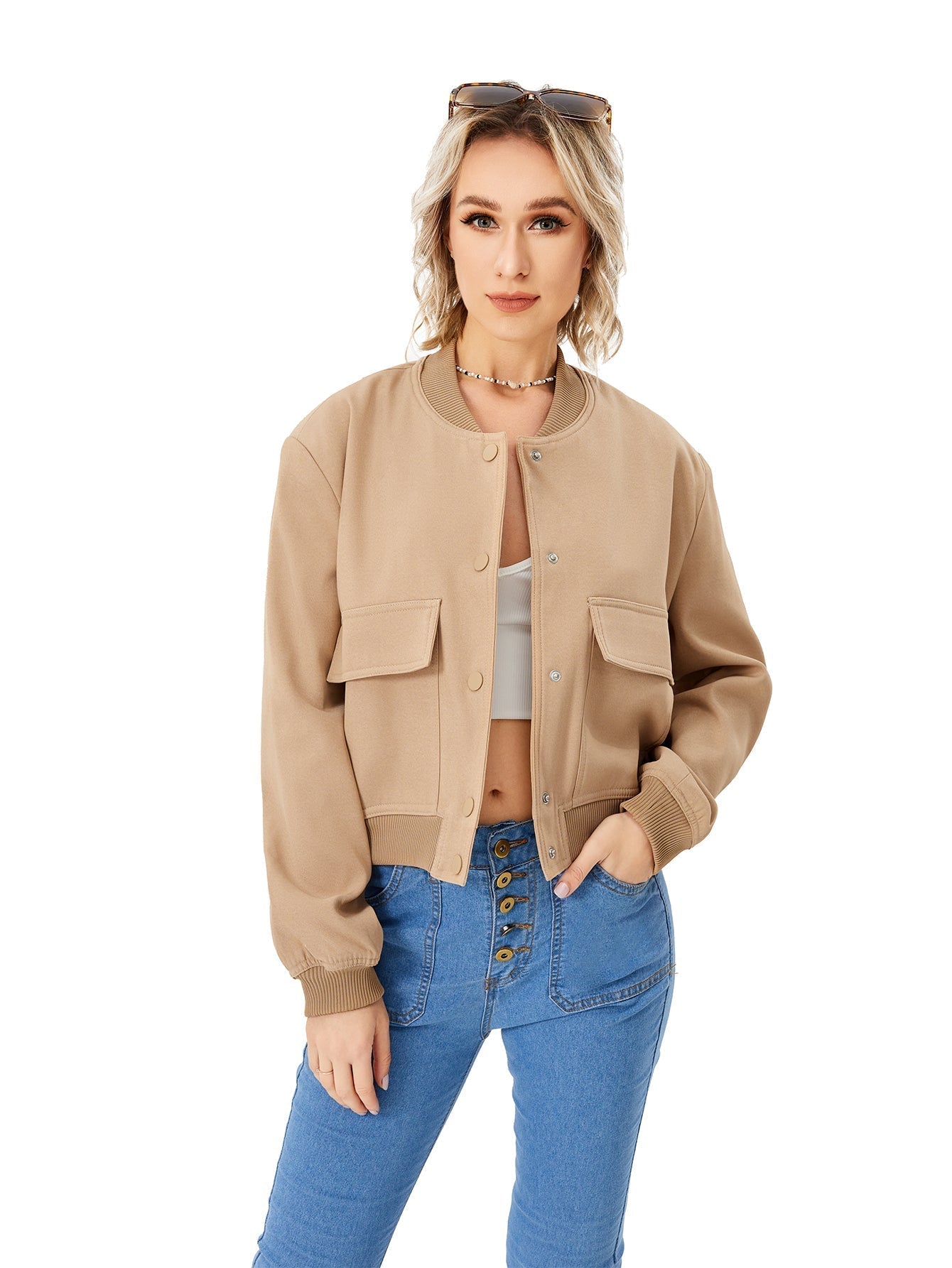 Veste bombardier fine pour femme