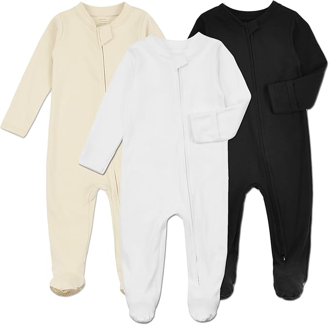 Pyjama Bébé avec Pieds et Gants - Ensemble de 3 pour Plus de Chaleur