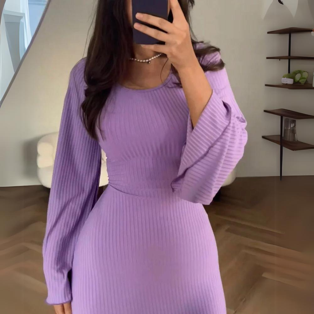 Robe à manches longues - Projet Paris - Style intemporel et féminin - Parfaite pour toutes les occasions