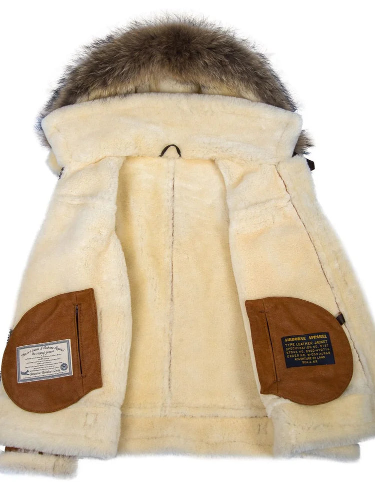 MAZE - Manteau d'hiver en cuir