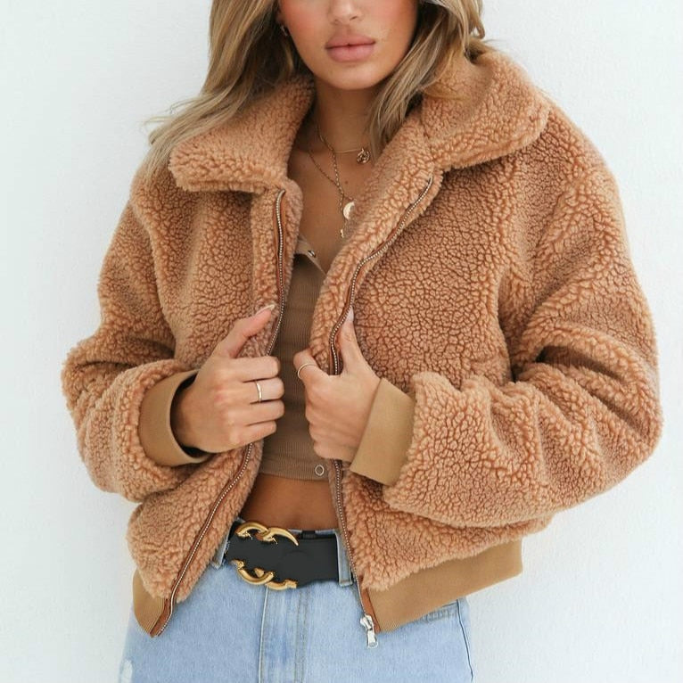 Allison - Manteau d'hiver en peluche