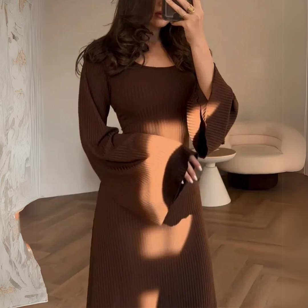 Robe à manches longues - Projet Paris - Style intemporel et féminin - Parfaite pour toutes les occasions